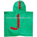 Visage de dinosaure mignon capuche bébé serviette, 100% coton de qualité Premium avec Extra Size 90 * 90cm, idéal, unisexe et utile cadeau